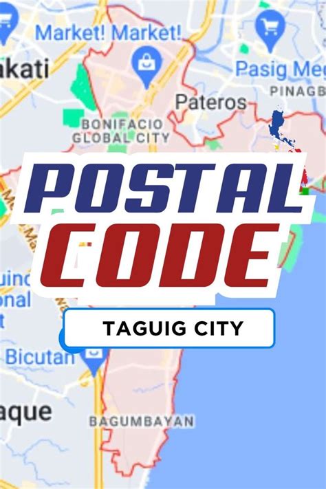 taguig postal code|zip code vs postal code.